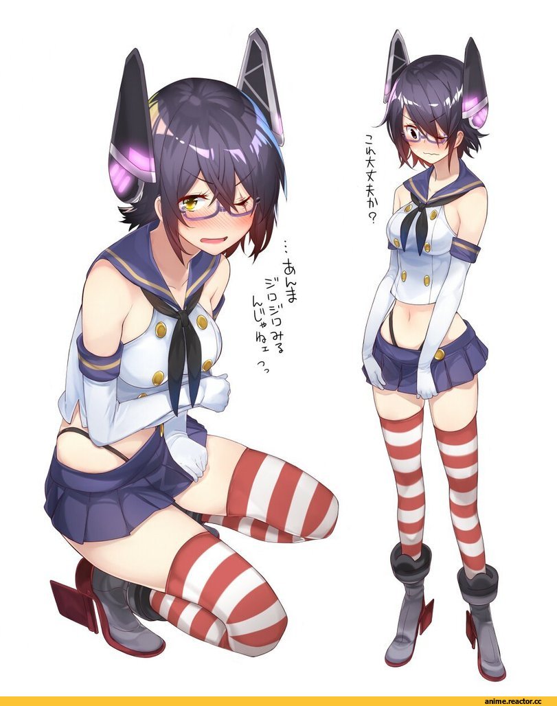 Kantai Collection, Tenryuu, Megane, Anime