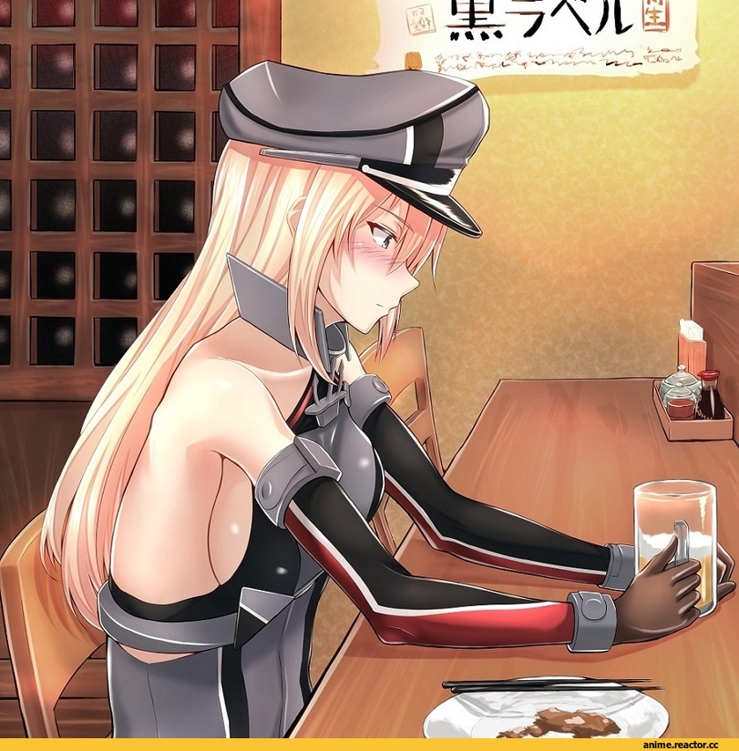 Anime Art, matsunaga garana, Kantai Collection, Bismarck (Kantai Collection), Anime