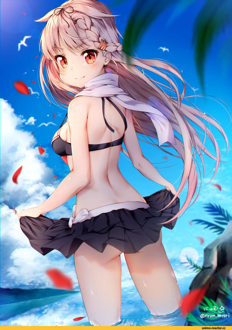 Nyum, Yuudachi, Kantai Collection, Anime Ero Swim, Anime Ero, Anime