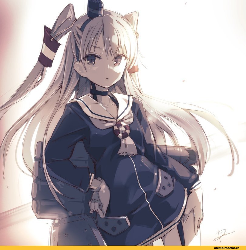 Kantai Collection, Amatsukaze (Kantai Collection), pomon illust, Anime