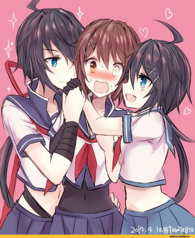 Kabocha Torute, Anime Art, Shoujo Ai, Furutaka, Kantai Collection, Kako (Kantai Collection), Anime
