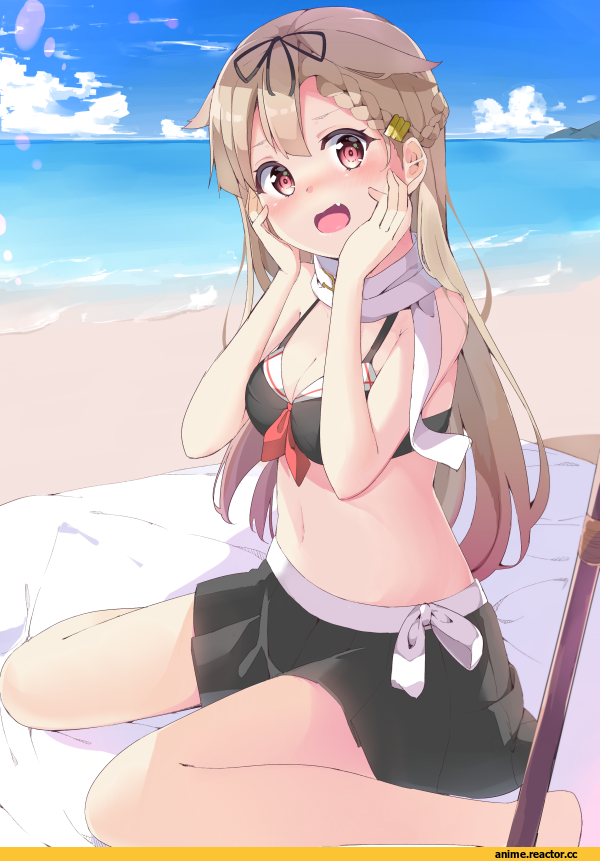Kantai Collection, Yuudachi, Chikuwa., Anime Ero Swim, Anime Ero, Anime