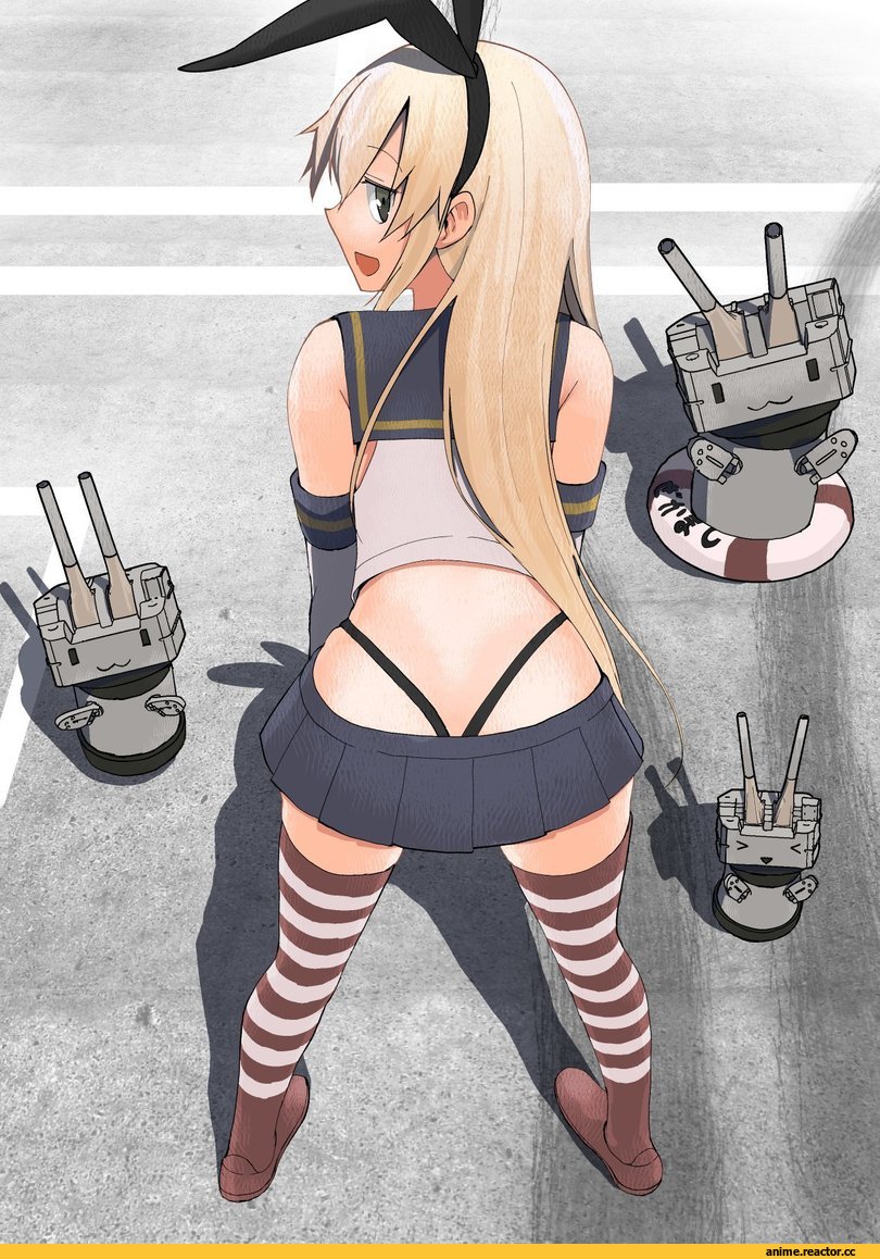 Kantai Collection, Shimakaze, masukuza j, Anime