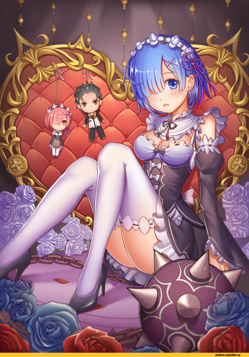 Re Zero Kara Hajimeru Isekai Seikatsu, Rem (re zero), Ram (Re Zero), Natsuki Subaru, Anime