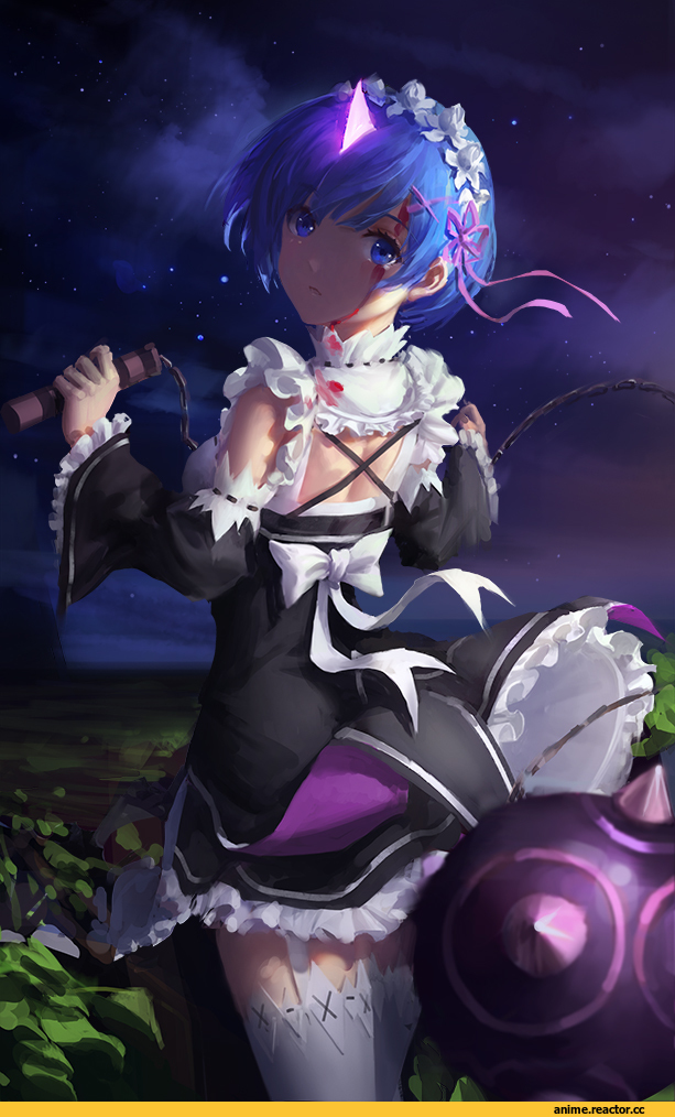 Rem (re zero), Re Zero Kara Hajimeru Isekai Seikatsu, light-, Anime Art, Anime