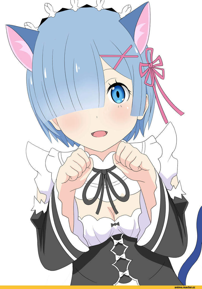 Re Zero Kara Hajimeru Isekai Seikatsu, Rem (re zero), Animal Ears, nekomimi, Anime