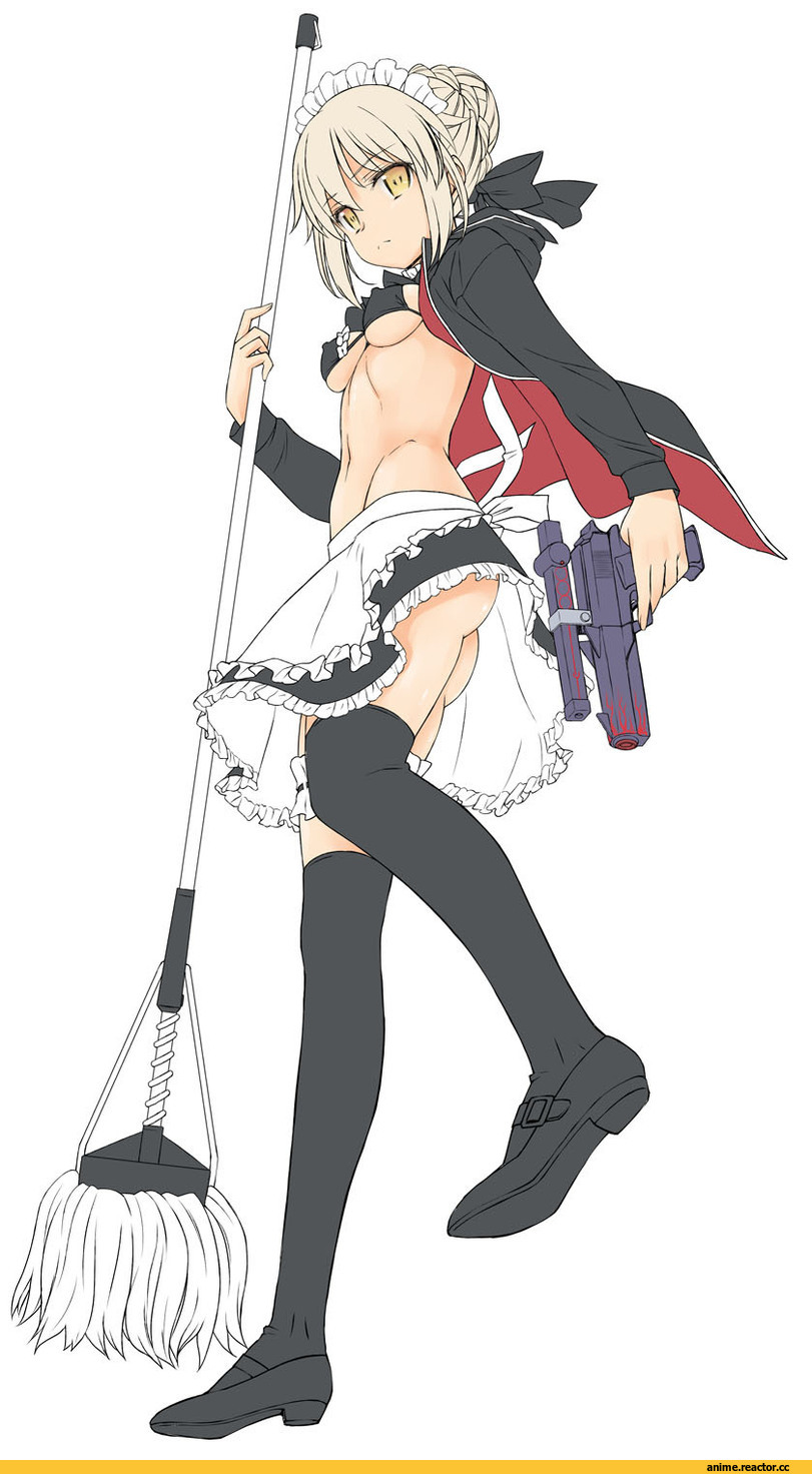 bonza, Saber Alter, Fate/Stay Night, Fate (series), Anime Ero Swim, Anime Ero, Maid, Anime