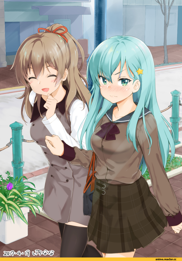 Kantai Collection, Kumano, Suzuya (Kantai Collection), mokyutan, Anime