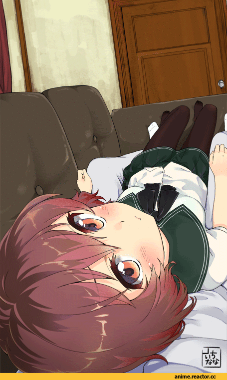 Mutsuki (Kantai Collection), Kantai Collection, Admiral (Kantai Collection), anime gif, mokyutan, Anime