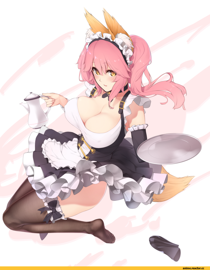 Tamamo Cat (Fate/grand order), Fate/Grand Order, Fate (series), Enosan, Anime Art, Maid, удалённое, Anime