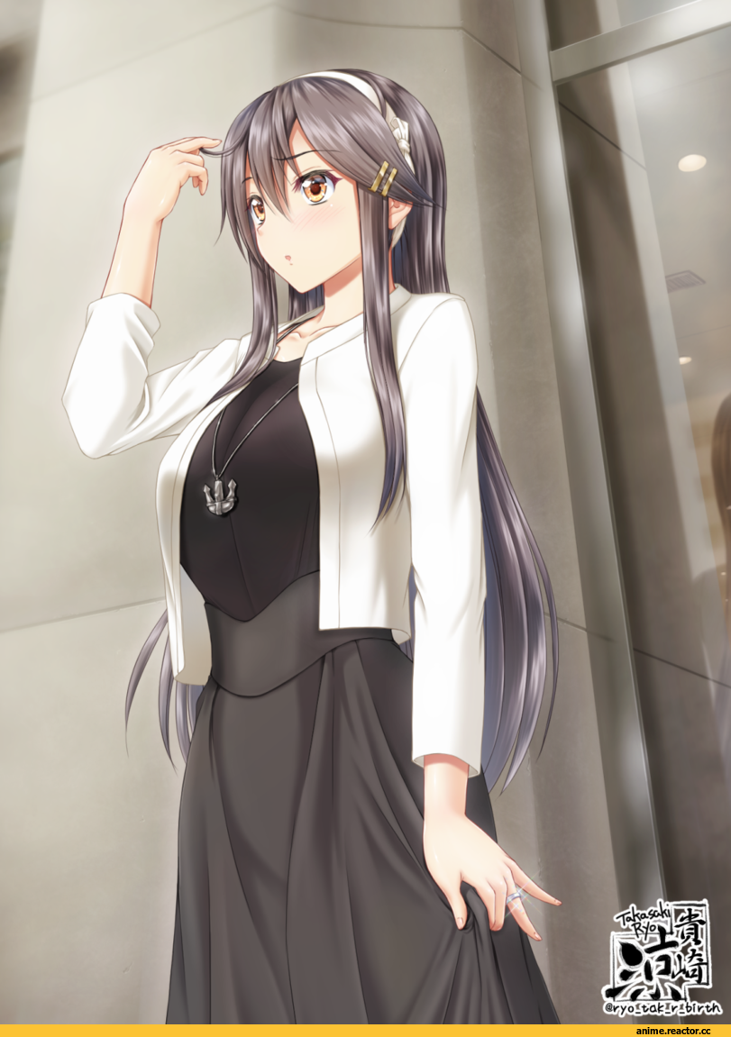 takasaki ryou, Haruna (Kantai Collection), Kantai Collection, Anime