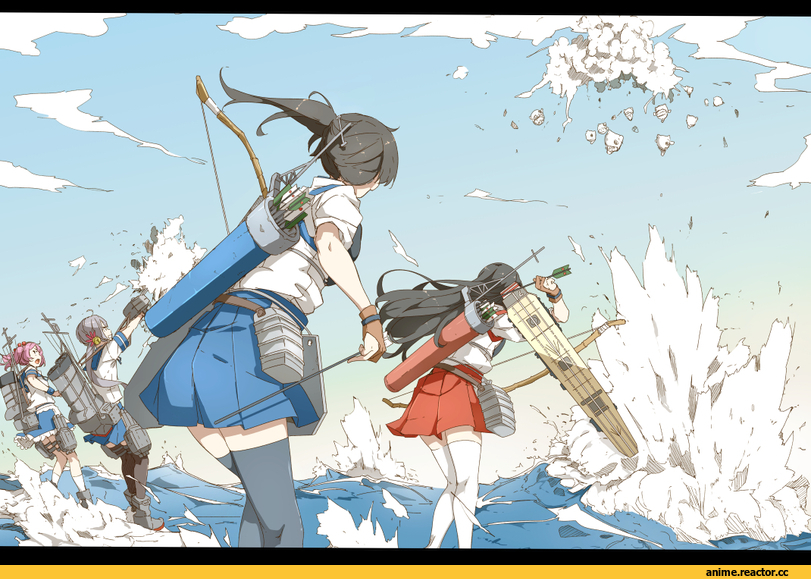 Anime Art, Sakiyamama, nachi (kantai collection), Kantai Collection, в комментах ещё, Anime