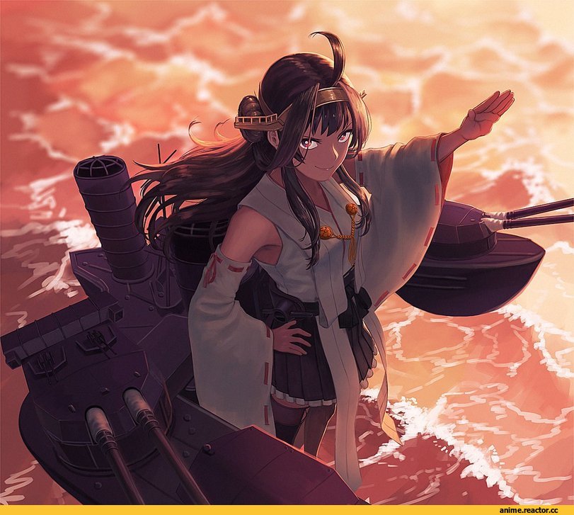 Kantai Collection, Kongou (Kantai Collection), yue (tada no saboten), Anime