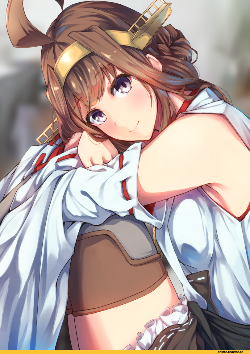 konkito, Anime Art, Kongou (Kantai Collection), Kantai Collection, Anime