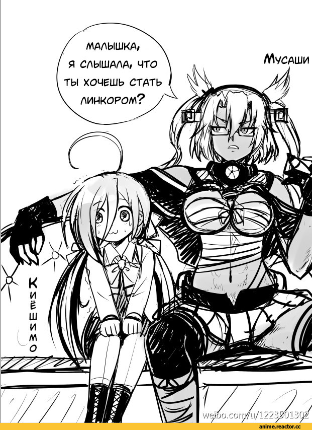 Y.ssanoha, Musashi (Kantai Collection), Kantai Collection, Kiyoshimo (Kantai Collection), Anime