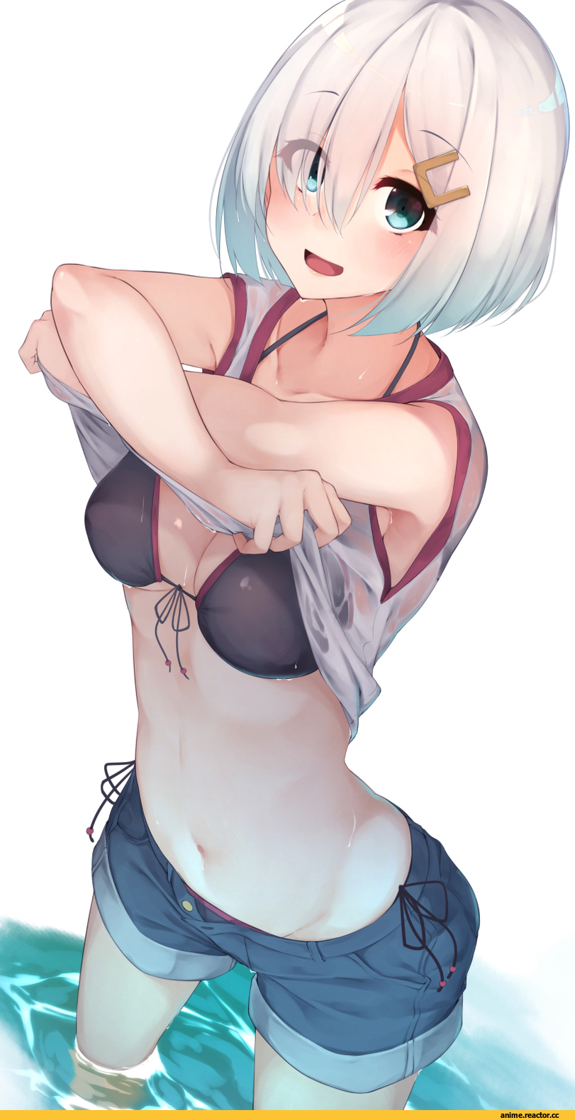 rerrere, Kantai Collection, Anime Art, Hamakaze (Kantai Collection), Anime Ero, Anime Ero Swim, Anime