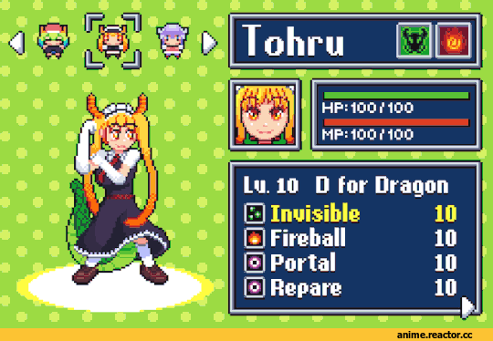 Tooru (MaiDragon), Kobayashi-san Chi no Maid Dragon, Kanna Kamui, Quetzalcoatl (MaiDragon), anime gifs, Dragon Girl (Anime), Monster Girl (Anime), Maid, Anime