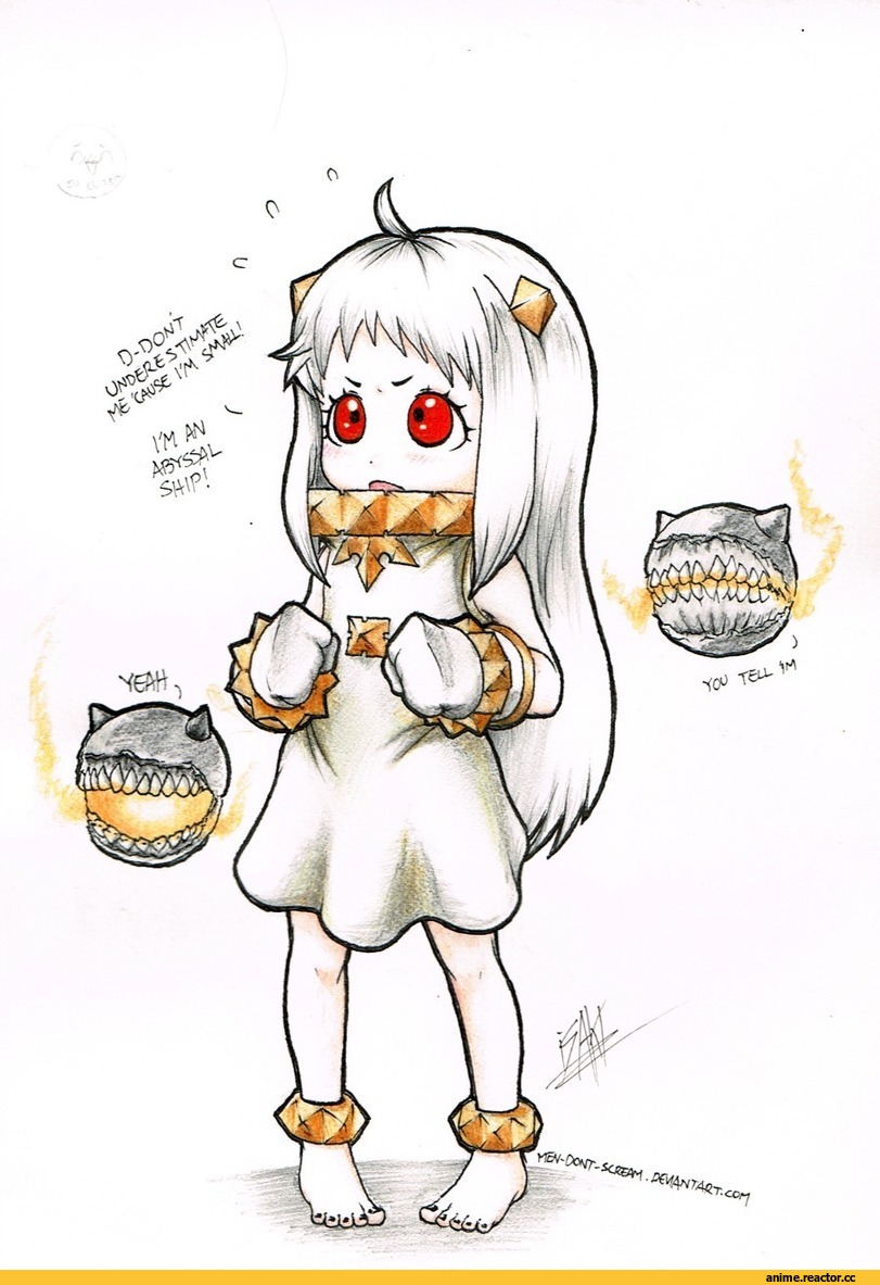 Isaki Tanaka, artist, Kantai Collection, Anime Art, Northern Ocean Hime, Anime