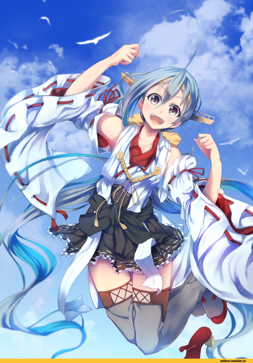 Kantai Collection, Kiyoshimo (Kantai Collection), konkito, Anime Art, crossdress, Anime