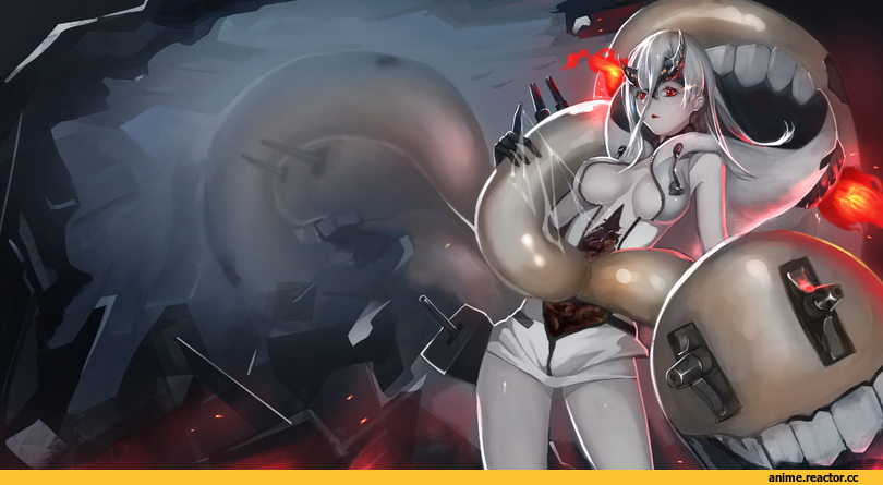 yun lin, Kantai Collection, Anime Art, Heavy Cruiser Hime, Anime