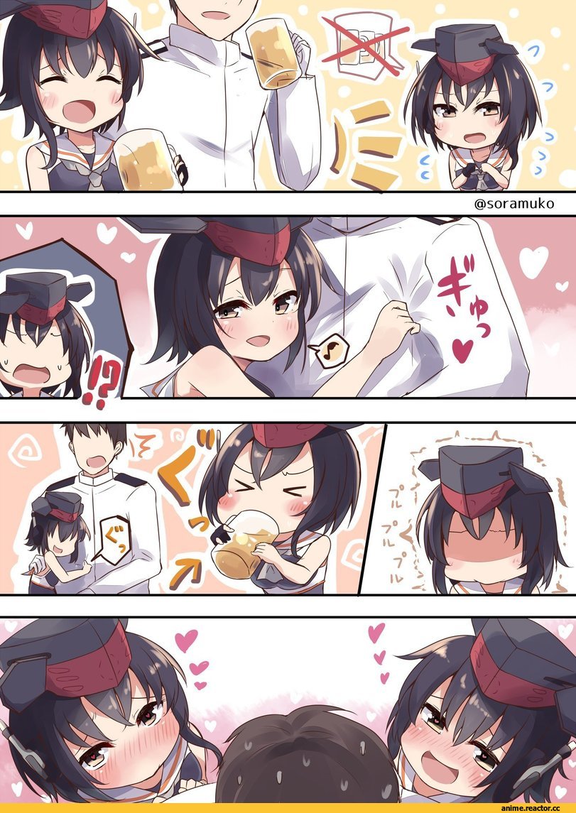Kantai Collection, I-13, I-14, Admiral (Kantai Collection), soramuko, Anime Комиксы, Anime