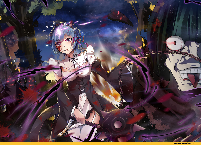 Re Zero Kara Hajimeru Isekai Seikatsu, Rem (re zero), Petelgeuse Romanée-Conti, seiya asakami, Anime