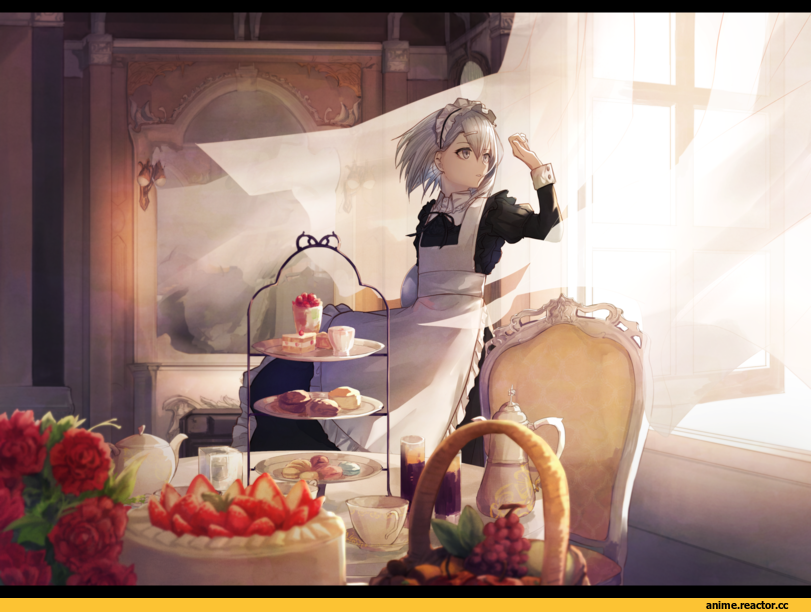 AO, Anime Art, Maid, eisuto, Anime