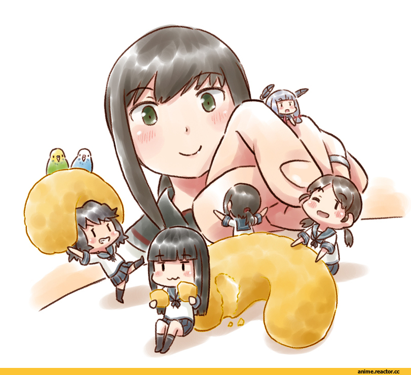 Kantai Collection, Fubuki (Kantai Collection), Hatsuyuki (Kantai Collection), Miyuki (Kantai Collection), Murakumo, Shirayuki (kantai collection), karasu (naoshow357), Anime
