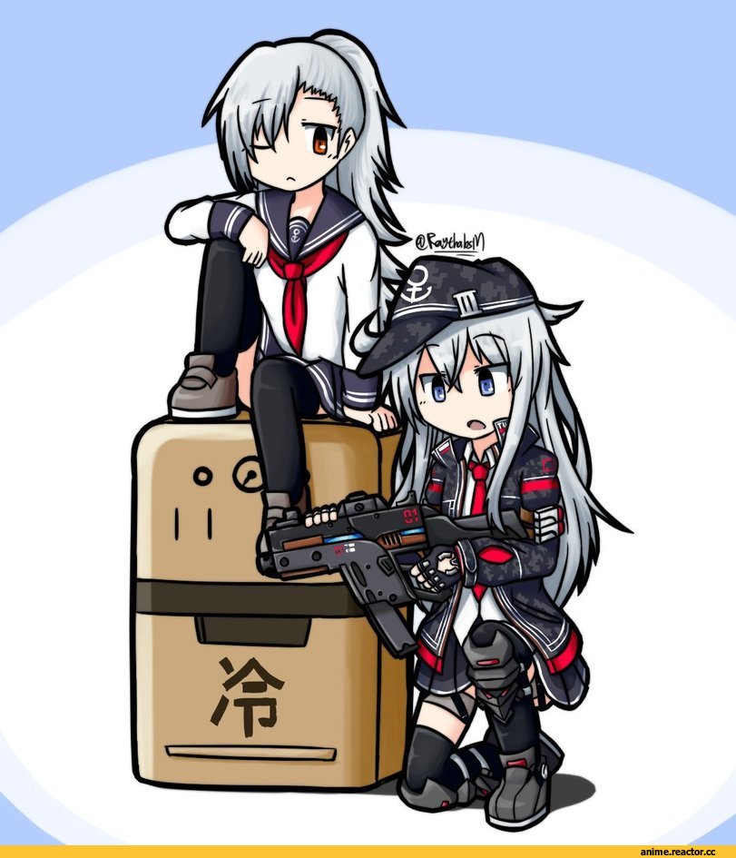 Kantai Collection, closers, Hibiki (Kantai Collection), tina (closers), raythalosm, Опасные Няшки, Anime Няши, crossover, Anime