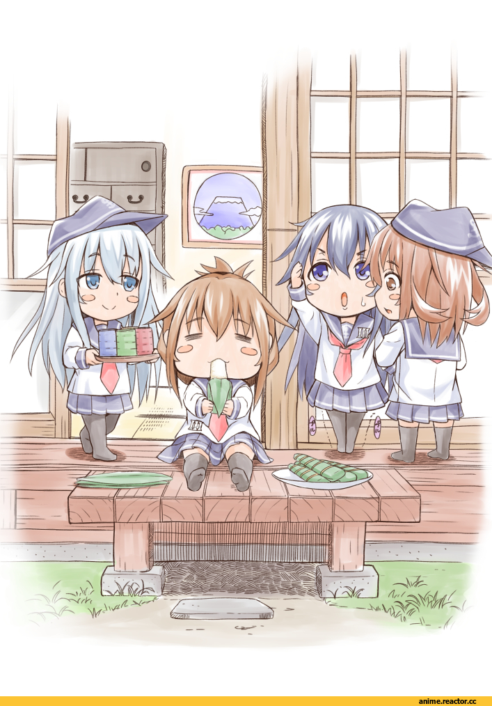 Akatsuki, Kantai Collection, Hibiki (Kantai Collection), Inazuma (Kantai Collection), Ikazuchi, fujishima shinnosuke, Anime