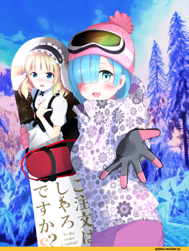 Re Zero Kara Hajimeru Isekai Seikatsu, Rem (re zero), GochiUsa, Sharo, в комментариях еще одна, Anime