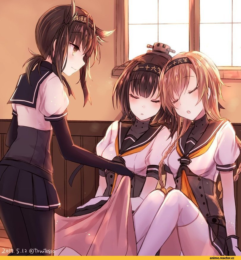 Kabocha Torute, Anime Art, Teruzuki (Kantai Collection), Kantai Collection, Akizuki (Kantai Collection), Hatsuzuki (Kantai Collection), Anime