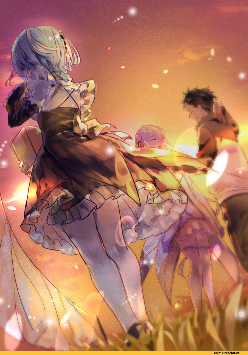 Re Zero Kara Hajimeru Isekai Seikatsu, Emilia (re zero), Natsuki Subaru, Rem (re zero), suzcode03, Anime