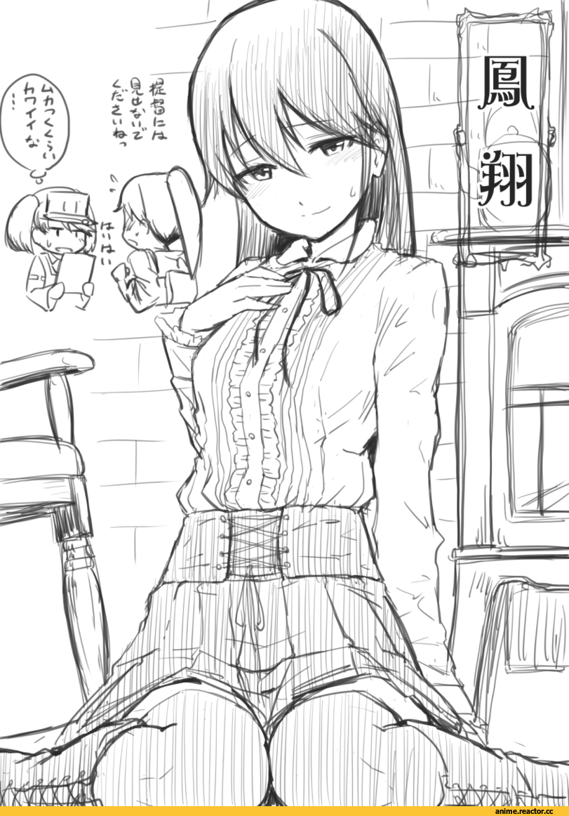 Kantai Collection, Houshou (Kantai Collection), Ryuujou, takayama chihiro, Monochrome (Anime), Anime