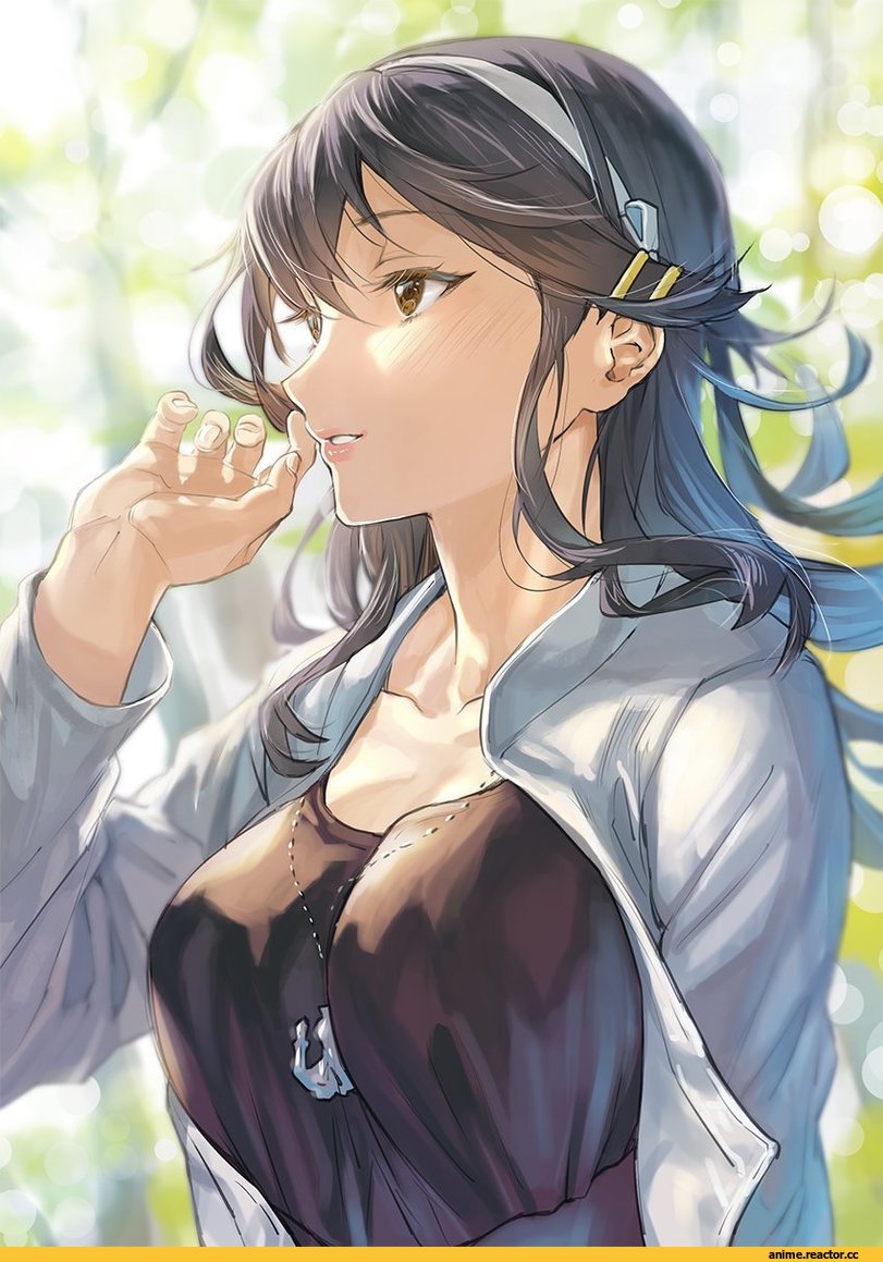 Haruna (Kantai Collection), Kantai Collection, sage joh, Anime Art, Large Breasts (Anime), Anime
