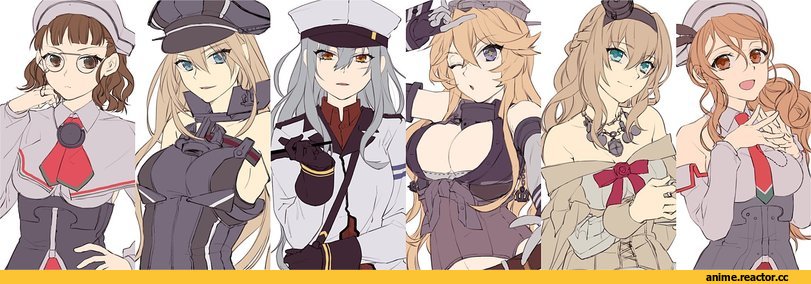 hita (hitapita), Anime Art, Kantai Collection, Bismarck (Kantai Collection), Gangut (Kantai Collection), Iowa (Kantai Collection), Littorio (Kantai Collection), Roma (Kantai Collection), Warspite (Kantai Collection), Anime