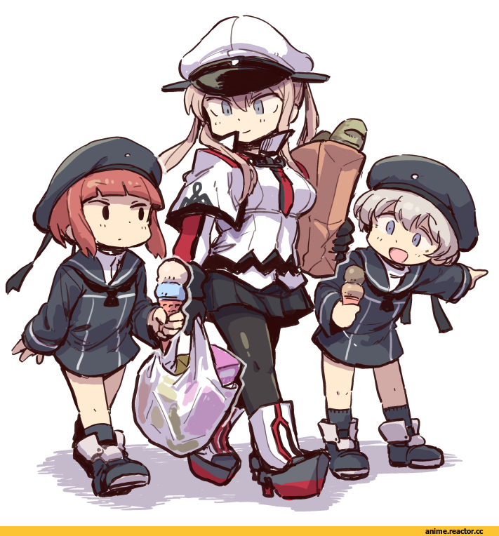 mizuno (okn66), Kantai Collection, Prinz Eugen (Kantai Collection), Bismarck (Kantai Collection), Ro-500 (Kantai Collection), graf zeppelin (kantai collection), Z1 Leberecht Maass (Kantai Collection), Z3 Max Schultz (Kantai Collection), Anime