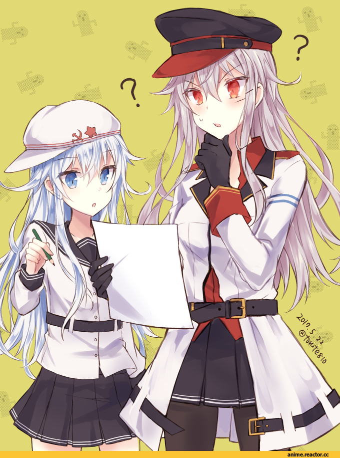 Kabocha Torute, Anime Art, Gangut (Kantai Collection), Kantai Collection, Verniy, Anime