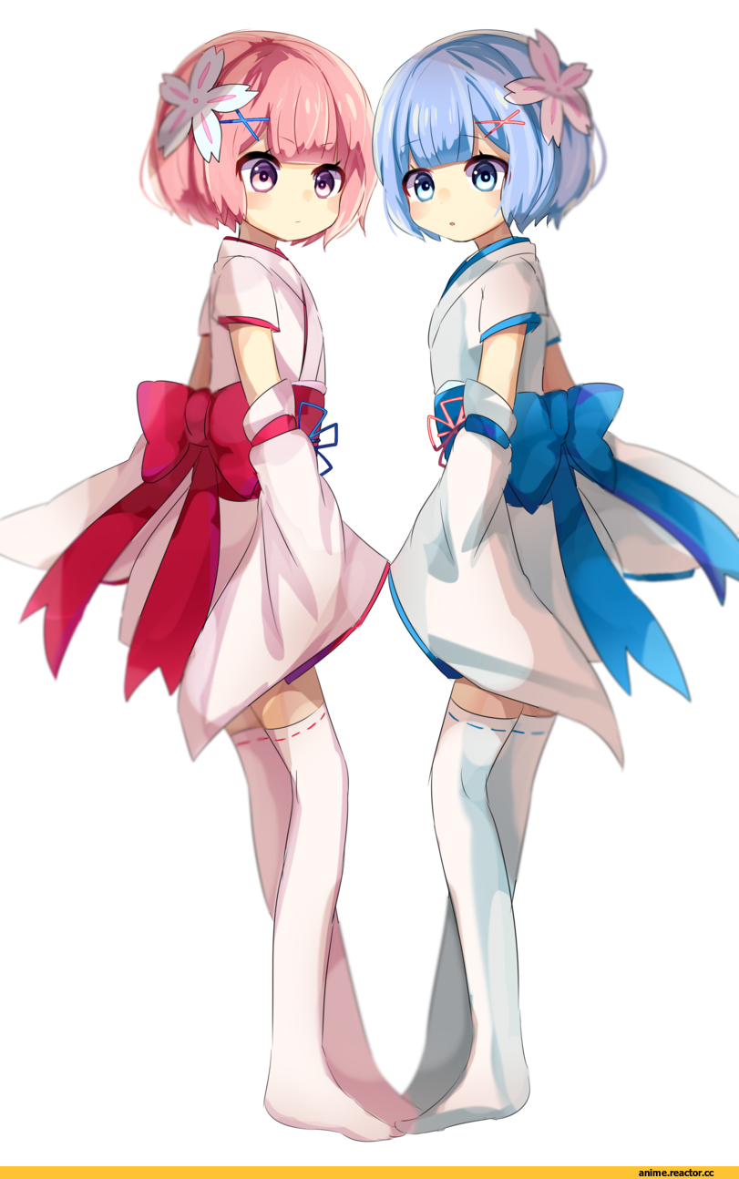 Re Zero Kara Hajimeru Isekai Seikatsu, Rem (re zero), Ram (Re Zero), kayua, Anime