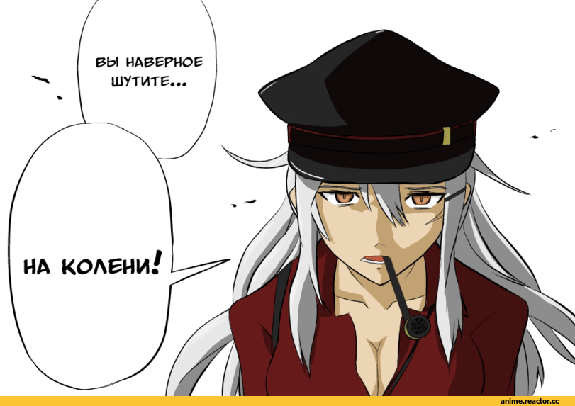 Gangut (Kantai Collection), Kantai Collection, maaranto, Black Lagoon, crossover, Balalaika (BL), Anime