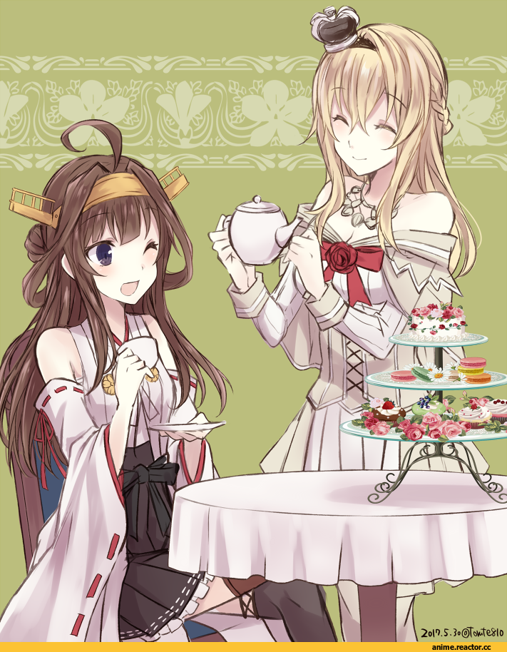 Kabocha Torute, Anime Art, Warspite (Kantai Collection), Kantai Collection, Kongou (Kantai Collection), Anime