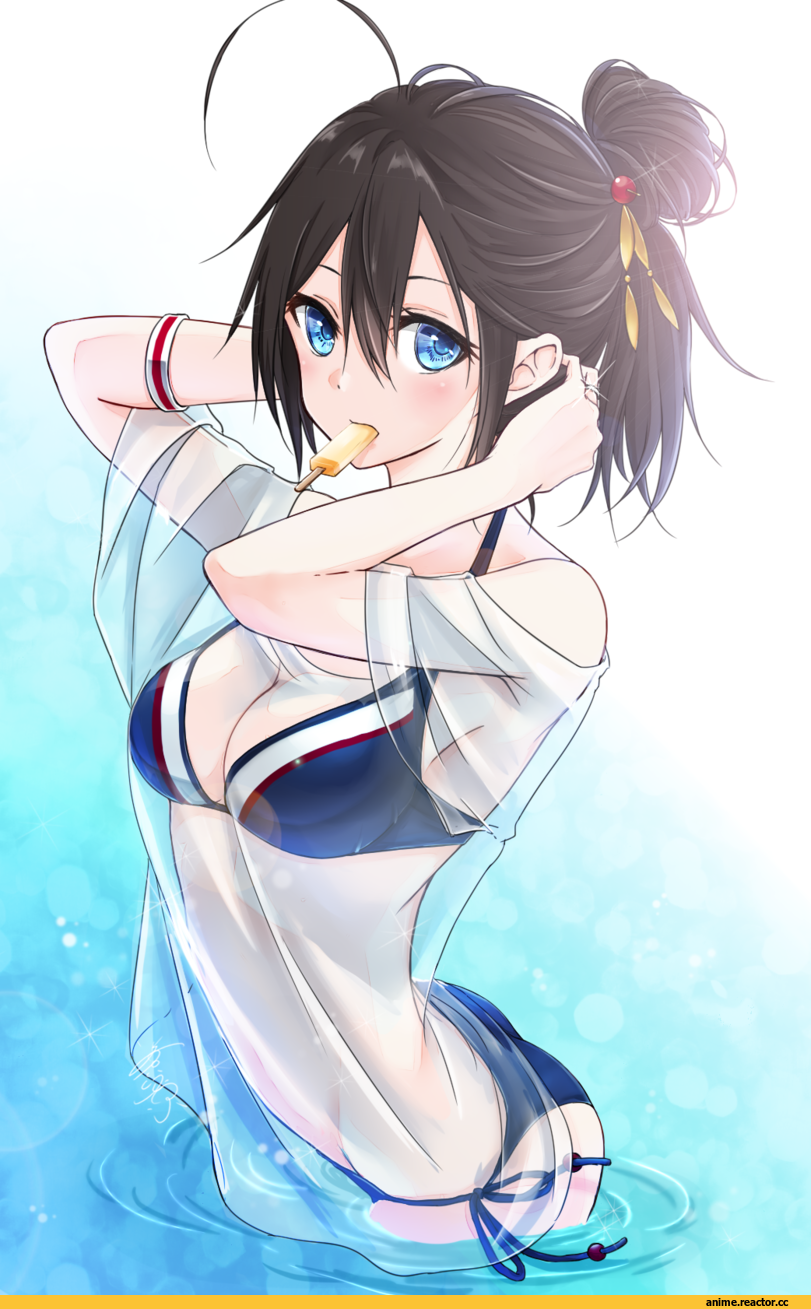 Anime Ero Swim, Anime Ero, Shigure (Kantai Collection), Kantai Collection, aoi rin (miya1102), Anime Art, Anime