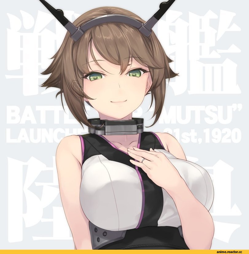 Rokuwata Tomoe, Anime Art, Kantai Collection, Mutsu (Kantai Collection), Anime
