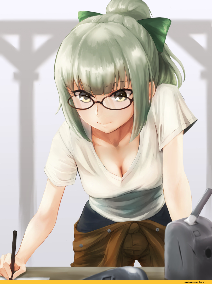 Kantai Collection, Yuubari, kokuzoo, Megane, Anime