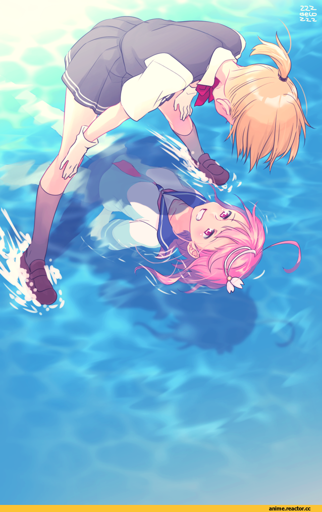 i-58, Maikaze (Kantai Collection), Kantai Collection, deco (geigeki honey), Anime