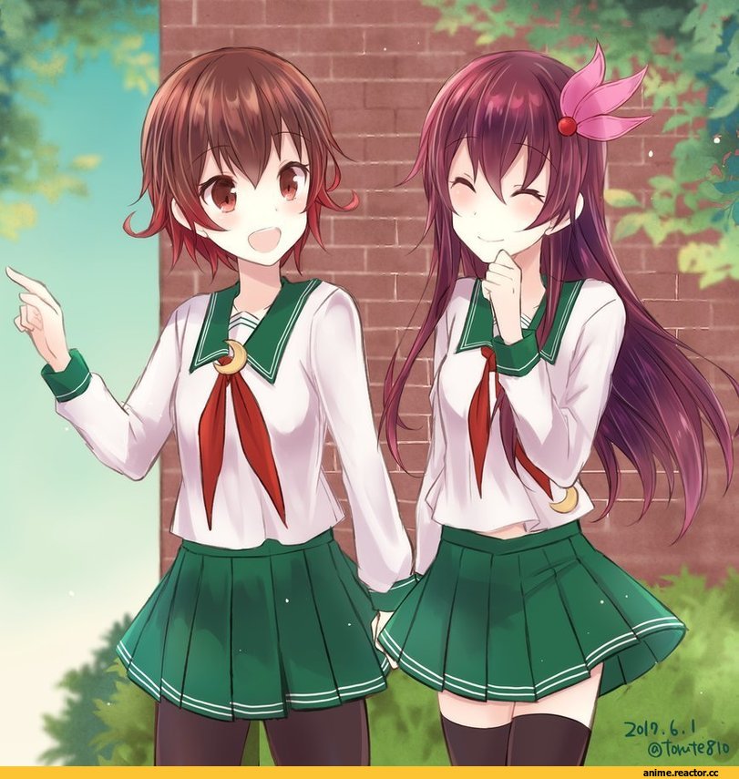 Kisaragi (Kantai Collection), Kantai Collection, Mutsuki (Kantai Collection), Kabocha Torute, Anime Art, Anime