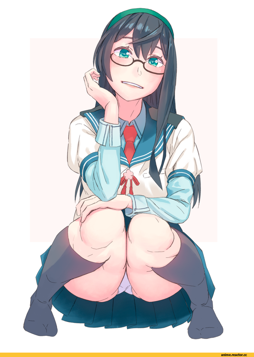 Yuuji (And), Anime Ero, Anime Ero Pantsu, Kantai Collection, Ooyodo (Kantai Collection), Megane, Anime