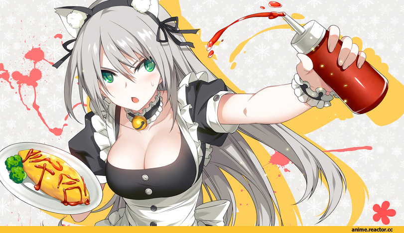 Anime Art, ress, Animal Ears, nekomimi, Maid, Anime