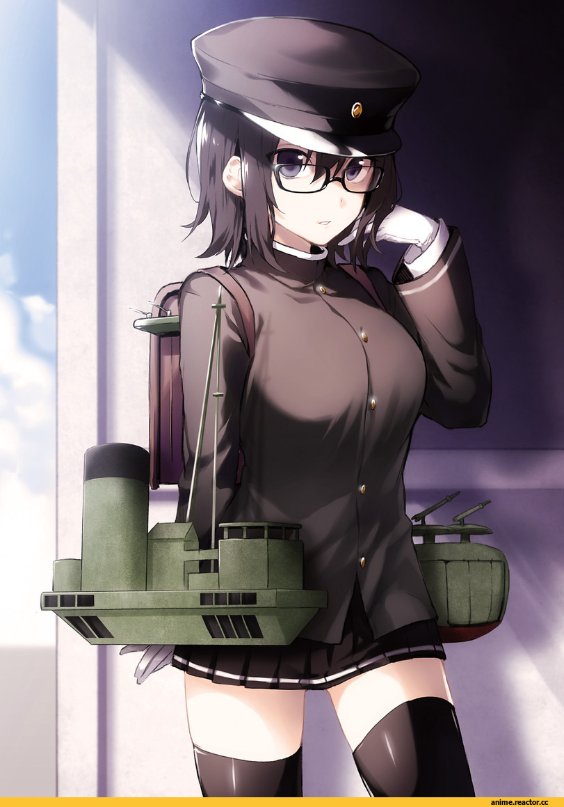 arisaka ako, Akitsu Maru, Kantai Collection, Megane, Anime
