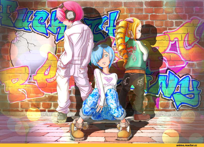 Re Zero Kara Hajimeru Isekai Seikatsu, Rem (re zero), Ram (Re Zero), Beatrice (Re Zero), sugag, Anime